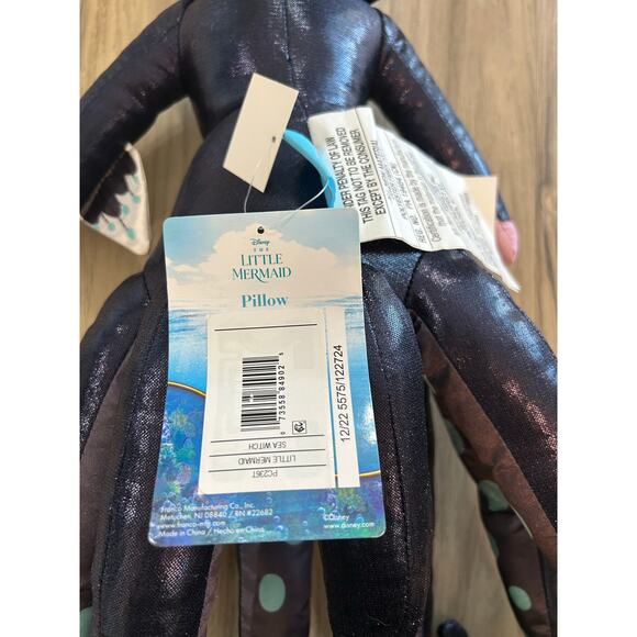 NWT Disney The Little Mermaid Ursula Pillow Buddy Plush 22” Stuffed Doll Villian - Picture 5 of 5